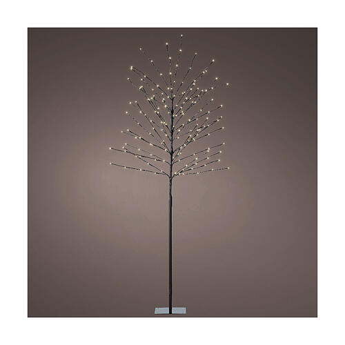Alberello luminoso LED bianco caldo int/est 180x70 cm 1