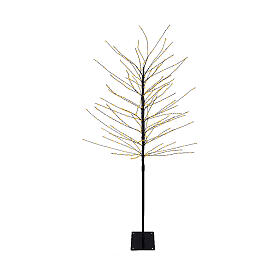 Alberello luminoso LED dorato int/est 180x70 cm