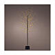 Alberello luminoso LED dorato int/est 180x70 cm s1