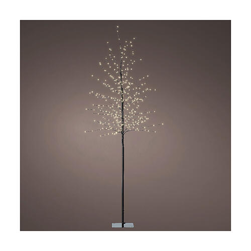 Albero luminoso micro LED bianco caldo int/est 180x70 cm 1