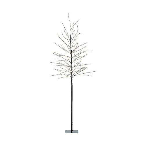 Albero luminoso micro LED bianco caldo int/est 180x70 cm 2