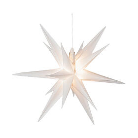 Estrella luminosa PARA EXTERIOR LED pvc luz blanca cálida fija 30 cm