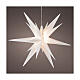 PVC shining star with warm white steady LED light, 16 in s1
