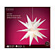 Stella luminosa DA ESTERNI pvc LED luce bianca calda 40 cm s3