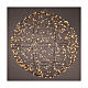 Sfera in metallo micro LED luce dorata fissa est/int 30 cm s1