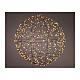 Sfera in metallo micro LED luce dorata fissa est/int 40 cm s1
