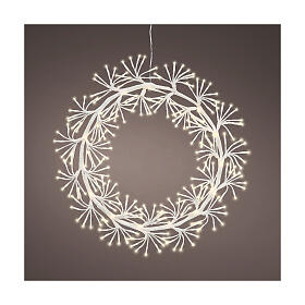 LED-Weihnachtskranz, warmweißes Dauerlicht – Ø 50 cm