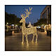 Renna dorata 3D led bianco caldo 270x43x100 cm s2