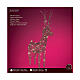 Wicker deer with fixed warm white LED lights, 50x24 in s4