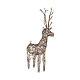 LED wicker deer fixed warm white lights, 125x60 cm s3