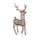 Wicker reindeer with warm white steady LED lights, 60x35 in s2