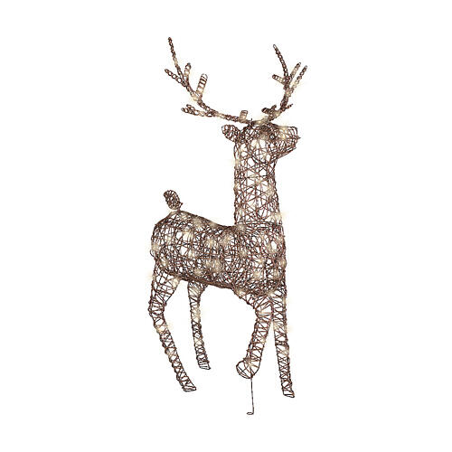 Renard en osier LED fixe blanc chaud 150x90 cm 2