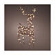 Renna in vimini LED fisso bianco caldo 150x90 cm s1