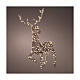 Wicker reindeer with warm white LED lights, 50x26 in s1