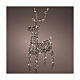 Wicker reindeer with fixed warm white LEDs, 63x34 in s1