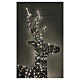 Wicker reindeer with fixed warm white LEDs, 63x34 in s2