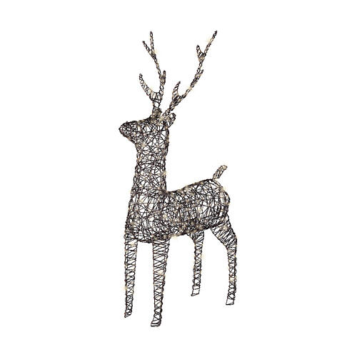 Wicker Deer Fixed LED Warm White Lights, 160x86 cm 5
