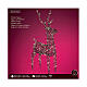Wicker Deer Fixed LED Warm White Lights, 160x86 cm s8