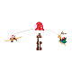 Puntale con movimento cappello e Babbo Natale 30x70 cm s4