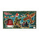 Puntale con movimento cappello e Babbo Natale 30x70 cm s5