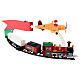 Trenino mobile su rotaie con LED bianchi caldi 90 cm s3