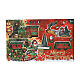 Moving train on rails Santa Claus and sleigh warm white LEDs 90 cm s7