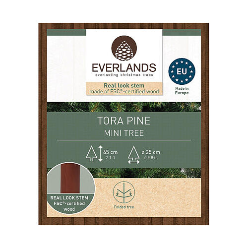 Mini indoor 100% FSC pine tree, 26 in 3