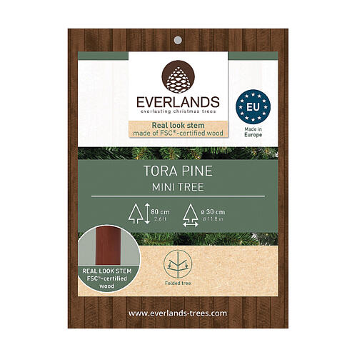 Mini indoor 100% FSC pine tree, 31.5 in 3