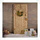Corona Adviento Navidad LED dorados pilas 40 cm s3