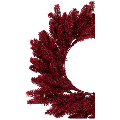 Adventskranz bordeaux – Ø 50 cm 2