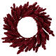 Corona dell'avvento bordeaux per interni 50 cm s1