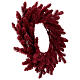 Corona dell'avvento bordeaux per interni 50 cm s3