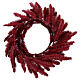 Corona dell'avvento bordeaux per interni 50 cm s4