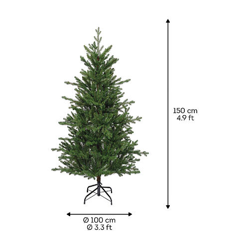 Albero di Natale Greenhill materiali riciclati 150 cm 3