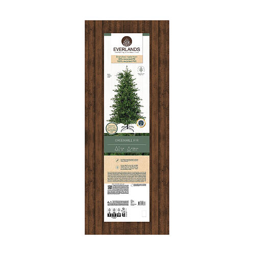 Albero di Natale Greenhill materiali riciclati 150 cm 7