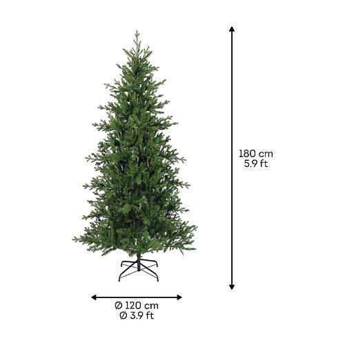 Albero di Natale Greenhill materiali riciclati 180 cm 3