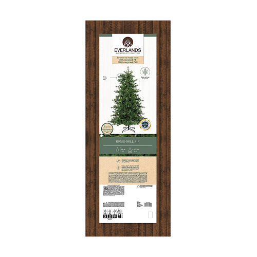 Albero di Natale Greenhill materiali riciclati 180 cm 7