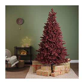 Sapin de Noël bordeaux 240 cm