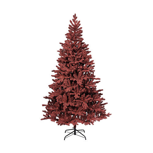 Albero di Natale abete borgogna 240 cm 1