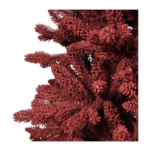 Albero di Natale abete borgogna 240 cm 4