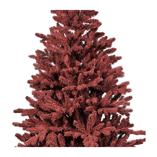 Albero di Natale abete borgogna 240 cm 5