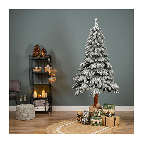Albero di Natale pino innevato FSC 100% 200 cm 2