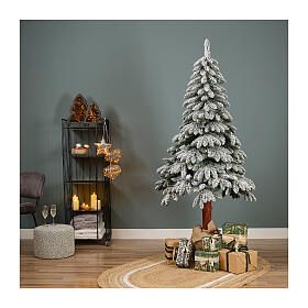 Sapin de Noël enneigé 100% FSC 240 cm