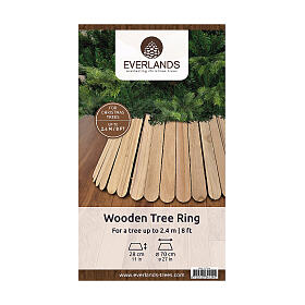 Base Sapin de Noël en bois clair en forme d'anneau diamètre 70 cm