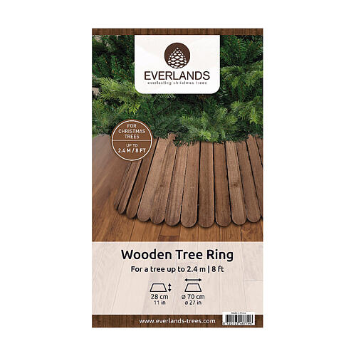 Base Albero di Natale legno scuro ad anello diam. 70 cm 4