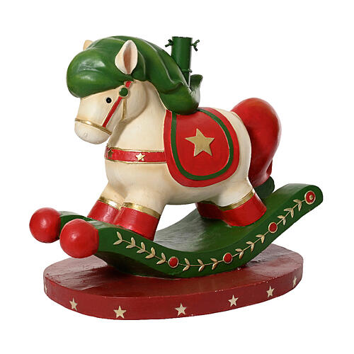 Base sapin Noël cheval à bascule 50x50x40 cm 1