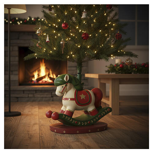 Base albero di Natale 180-240 cm cavallino 50x50x40 cm 2