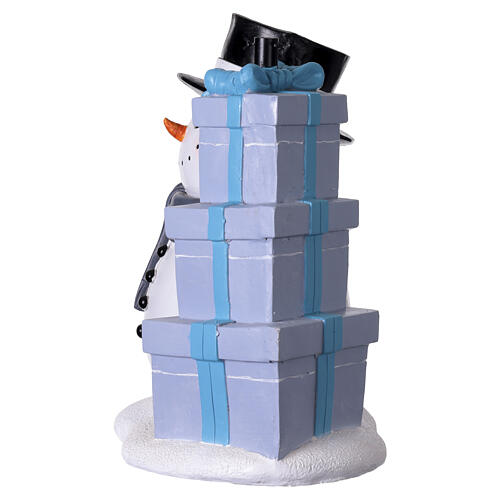 Christmas tree base: snowman with gifts, 30 in 7