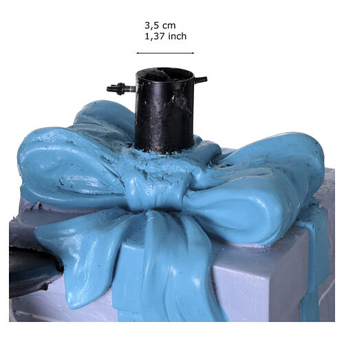 Base sapin de Noël bonhomme de neige avec cadeaux 75 cm 4