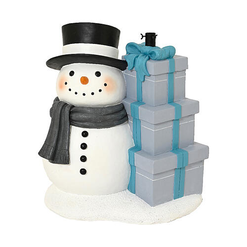 Base albero di Natale pupazzo di neve con regali 75 cm 1